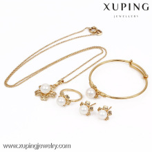 63531-Xuping al por mayor chapado en oro conjuntos de joyas de perlas, joyería de moda